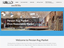 Tablet Screenshot of persianrugmarket.com